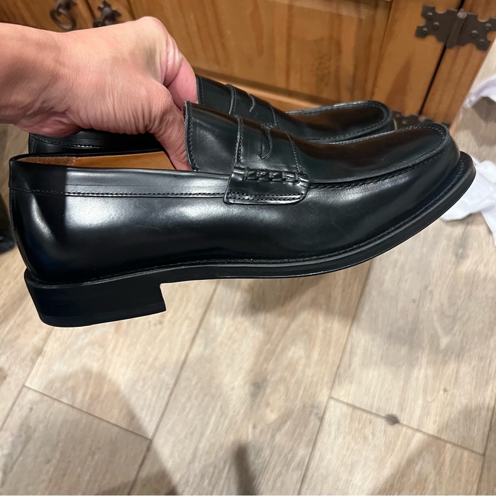 BANANA REPUBLIC LEATHER "NAVARRE PENNY LOAFER" MEN'S SIZE 7 WOMEN'S 8.5 - Picture 8 of 14